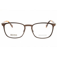 Hugo Boss Men's Eyeglasses - Matte Brown Metal Rectangular Frame | 1043/IT 04IN 00 ,