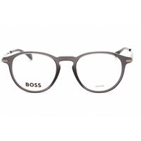 Hugo Boss Men's Eyeglasses - Grey Acetate Round Shape Full Rim Frame | 1093/IT 0KB7 00 ,