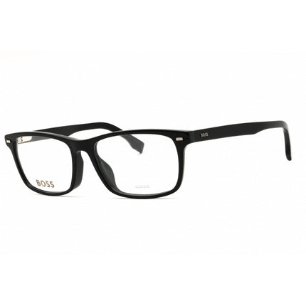 Hugo Boss Men's Eyeglasses - Black Plastic Rectangular Shape Frame | 1478/F 0807 00 ,