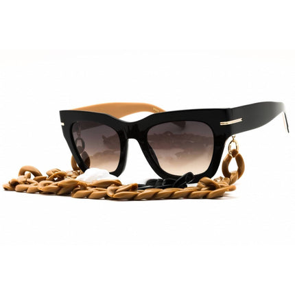Hugo Boss Women's Sunglasses - Black/Beige Plastic Full Rim Frame | 1520/N/S 00WM PR ,