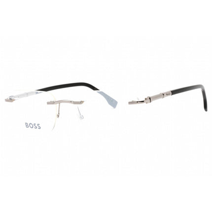 Hugo Boss Men's Eyeglasses - Ruthenium Black Rectangular Shape Frame | 1551/A 085K 00 ,