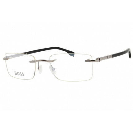 Hugo Boss Men's Eyeglasses - Ruthenium Black Rectangular Shape Frame | 1551/B 085K 00 ,