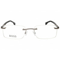 Hugo Boss Men's Eyeglasses - Ruthenium Black Rectangular Shape Frame | 1551/B 085K 00 ,