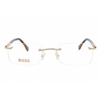 Hugo Boss Men's Eyeglasses - Gold/Black Metal Rectangular Shape Frame | 1551/B 0RHL 00 ,
