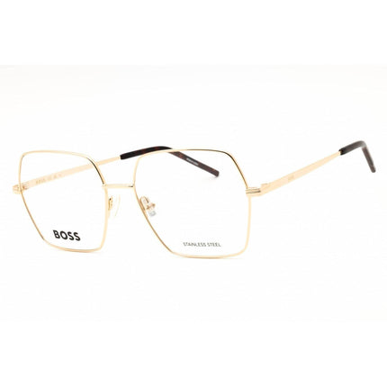 Hugo Boss Women's Eyeglasses - Gold Metal Oversized Shape Full Rim | 1592 0J5G 00 ,