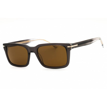 Hugo Boss Men's Sunglasses - Grey Plastic Rectangular Full Rim Frame | 1628/S 0KB7 70 ,