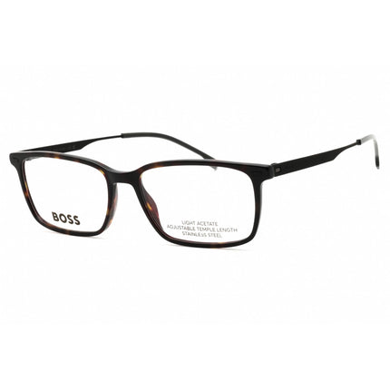 Hugo Boss Men's Eyeglasses - Rectangular Plastic Full Rim Frame | 1643 02OS 00 ,
