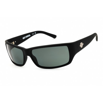 Harley Davidson Men's Sunglasses - Matte Black Rectangular Shape Frame | HD0860X 02D ,