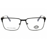 Harley Davidson Men's Eyeglasses - Matte Black Metal Rectangular Frame | HD0976 002 ,