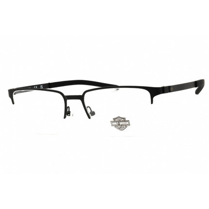 Harley Davidson Eyeglasses - Men's Matte Black Cat Eye Half Rim, 55mm | HD50019 002 ,