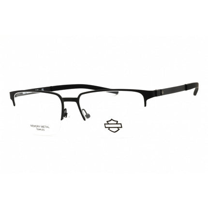 Harley Davidson Eyeglasses - Men's Matte Black Cat Eye Half Rim, 56mm | HD50019 002 ,
