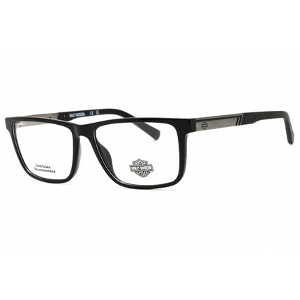 Harley Davidson Men's Eyeglasses - Shiny Black Rectangular Shape Frame | HD50093 001 ,