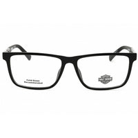 Harley Davidson Men's Eyeglasses - Shiny Black Rectangular Shape Frame | HD50093 001 ,