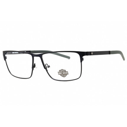 Harley Davidson Men's Eyeglasses - Matte Blue Metal Round Full Rim Frame | HD50102 091 ,