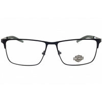 Harley Davidson Men's Eyeglasses - Matte Blue Metal Round Full Rim Frame | HD50102 091 ,