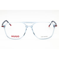 Hugo Men's Eyeglasses - Transparent Stone Blue Rectangular Frame | HG 1232 0PJP 00 ,