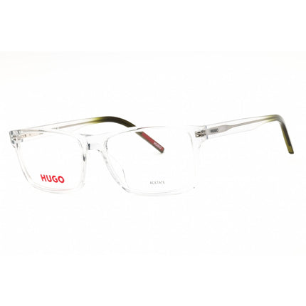 Hugo Men's Eyeglasses - Grey/Green Acetate Rectangular Shape Frame | HG 1262 03U5 00 ,