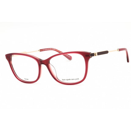 Kate Spade Women's Eyeglasses - Burgundy Plastic Full Rim Cat Eye Frame | GAEL 0LHF 00 ,