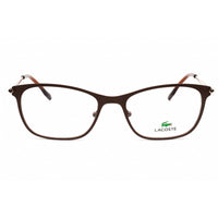 Lacoste Men's Eyeglasses - Brown/Rose Gold Rectangular Metal Frame | L2276 210 ,