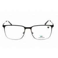 Lacoste Men's Eyeglasses - Matte Black Rectangular Metal Full Rim Frame | L2287 002 ,