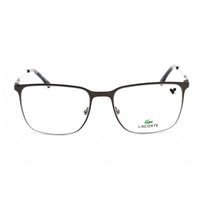Lacoste Men's Eyeglasses - Matte Dark Grey Rectangular Metal Frame | L2287 021 ,