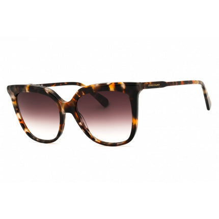 Longchamp Women's Sunglasses - Ochre Havana Acetate Rectangular Frame | LO728S 239 ,