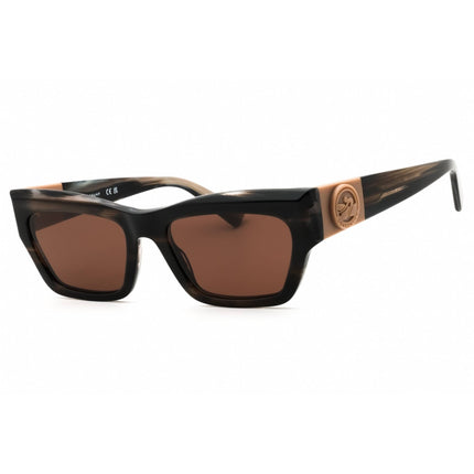 Longchamp Women's Sunglasses - Striped Black Acetate Cat Eye Shape Frame | LO763S 008 ,