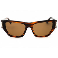 Longchamp Women's Sunglasses - Striped Brown/Green Cat Eye Shape Frame | LO774S 211 ,