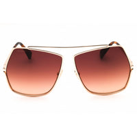 Max Mara Women's Sunglasses - Shiny Rose Gold Metal Oversized Frame | MM0006 28F ,
