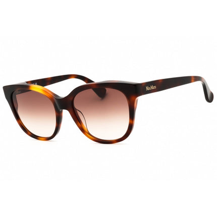 Max Mara Women Sunglasses - Dark Havana Acetate Full Rim Oval Shape Frame | MM0068 52F ,