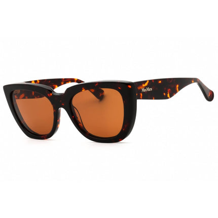 Max Mara Women Sunglasses - Dark Havana Acetate Full Rim Cat Eye Frame | MM0090 52E ,