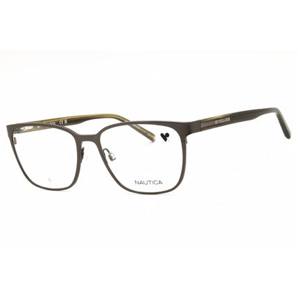 Nautica Men's Eyeglasses - Satin Dark Gunmetal Metal Full Rim Frame | N7346 N 030 ,