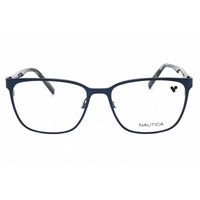 Nautica Men's Eyeglasses - Satin Navy Metal Rectangular Full Rim Frame | N7346 N 420 ,