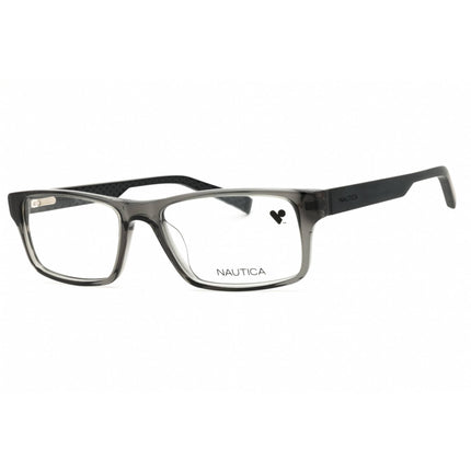 Nautica Men's Eyeglasses - Smoke Crystal Acetate Rectangular Shape Frame | N8159N 015 ,