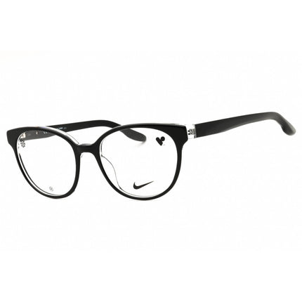 Nike Women's Eyeglasses - Black/Crystal Clear Full Rim Cat Eye Shape Frame | 7164 010 ,