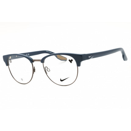Nike Women's Eyeglasses - Ashen Slate/Gunmetal Metal Full Rim Round Frame | 8402 458 ,