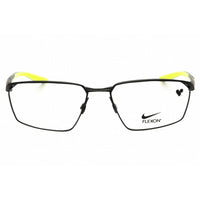 Nike Unisex Eyeglasses - Satin Black/Volt Full Rim Rectangular Shape Frame | 4311N 004 ,