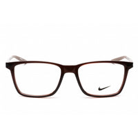 Nike Unisex Eyeglasses - Brown Basalt Plastic Full Rim Rectangular Frame | 7286 201 ,