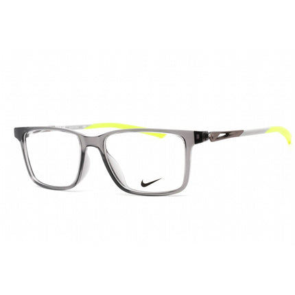 Nike Unisex Eyeglasses - Dark Grey Plastic Full Rim Rectangular Shape Frame | 7145 034 ,