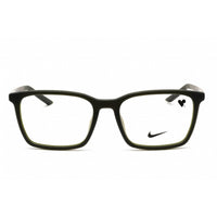Nike Unisex Eyeglasses - Matte Sequoia Plastic Full Rim Rectangular Frame | 7256 302 ,