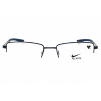 Nike Men's Eyeglasses - Satin Navy Metal Half Rim Rectangular Shape Frame | 4292 401 ,