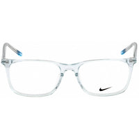 Nike Unisex Eyeglasses - Glacier Blue Plastic Full Rim Rectangular Frame | 7254 407 ,