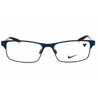 Nike Men's Eyeglasses - Satin Navy/Black Metal Full Rim Rectangular Frame | 8046 N 401 ,