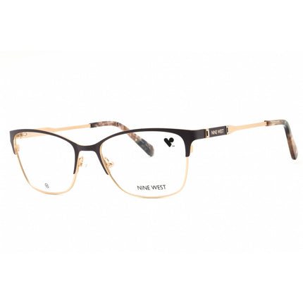 Nine West Women's Eyeglasses - Charcoal Metal Rectangular Shape Frame | NW1106 014 ,