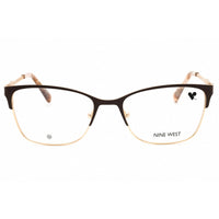 Nine West Women's Eyeglasses - Brown Metal Rectangular Full Rim Frame | NW1106 200 ,