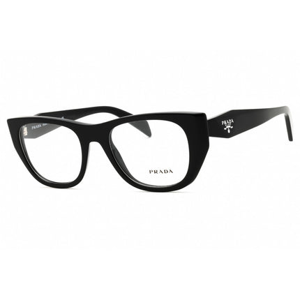 Prada Women's Eyeglasses - Black/Transparent Cat Eye Shape Frame | 0PR A18V 16K1O1 ,