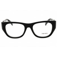 Prada Women's Eyeglasses - Black/Transparent Cat Eye Shape Frame | 0PR A18V 16K1O1 ,