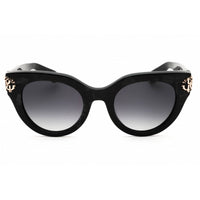 Roberto Cavalli Women's Sunglasses - Shiny Black Full Rim Cat Eye Frame | SRC065M 0981 ,