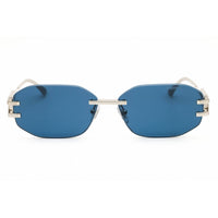 Versace Unisex Sunglasses - Silver Metal Rimless Oval Shape Frame | 0VE2274 100080 ,