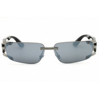 Versace Unisex Sunglasses - Rectangular Shape Grey/Black Metal Frame | VE2291 10006G ,